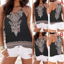 Ethnic Style Printed Cami Top 