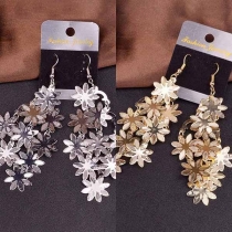 Fashion Flower-shaped Pendant Earrings