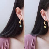 Fashion Pineapple Banana Pendant Asymmetric Earrings