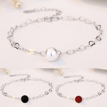 Fashion Imitation Pearl Pendant Bracelet