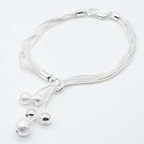Fashion Beads Pendant Alloy Bracelet 