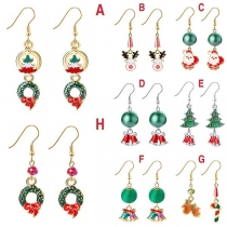 Cute Style Santa Claus/Christmas Tree/Bell Pendant Earrings