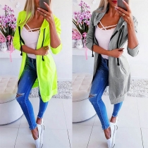 Fashion Solid Color Long Sleeve Thin Hoodie(It falls small)
