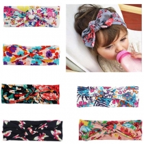 Bohemian Style Printed Bow-knot Head Band for Kids -4 piece/set(color in random)