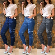 Fashion High Waist Slim Fit Jeans