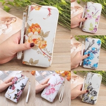 Fashion Printed Wallet with Hand Strap