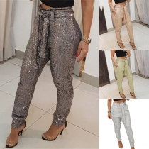 Fashion High Waist Slim Fit Pants