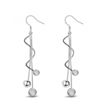 Fashion Ball Pendant Tassel Earrings