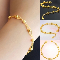 Fashion Gold-tone Beaded Bracelet