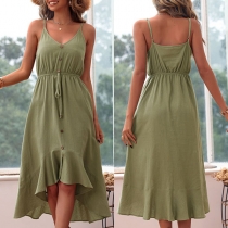 Sexy Off-shoulder Boat Neck Short Sleeve Irregular Hem Dress