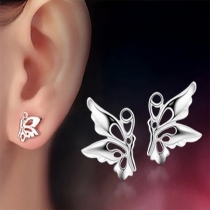 Cute Style Hollow Out Butterfly Shaped Stud Earrings