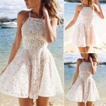 Sexy Off-shoulder High Waist Sling Dress