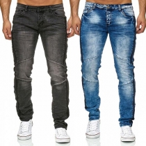 Fashion Middle Waist Man's Jeans