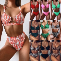 Sexy Low-waist Hollow Out Bikini Set