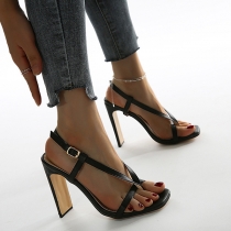 Fashion High-heeled Thong Sandals