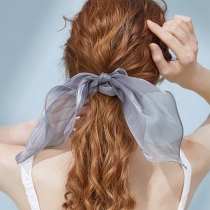 Simple Style Solid Color Bow-knot Hair Rope
