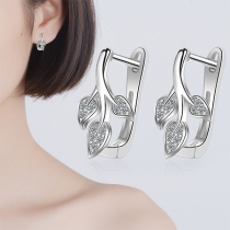 Fresh Style Leaf Shaped Stud Earrings