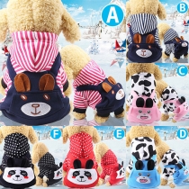 Cute Style Animal Pattern Hooded Pets Clothes