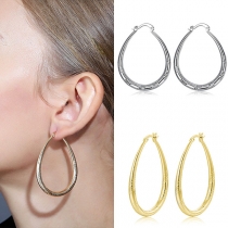 Chic Style U-shaped Alloy Earrings