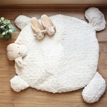 Cute Style Sheep Shaped Plush Mat