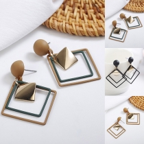 Chic Style Square Pendant Earrings