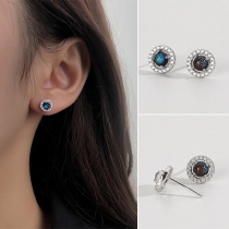 Fashion Rhinestone Inlaid Starry Sky Stud Earrings