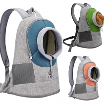 Fashion Contrast Color Portable Backpack for Pets