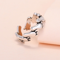 Creative Style Footprint Shaped Open Ring