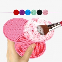 Portable Silicone Makeup Cosmetic Brush Washing Cleaning Pad