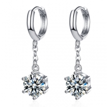 Sweet Style Rhinestone Inlaid pendant Alloy Earrings