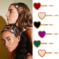 Simple Style Heart Hair-pin