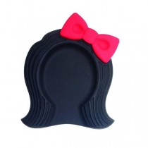Creative Style Bow-knot Girl Shape Soup Ladle Pad Insulation Mat
