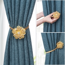 Creative Style Rhinestone Inlaid Flower-shape Curtain Buckle