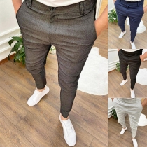 Fashion Solid Color High Waist Relaxed-fit Man's Pants