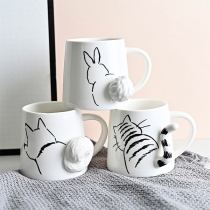 Cute Cat/Rabbit Pattern Ceramic Mug