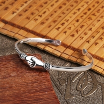Creative Style Silver-tone Handshake Shaped Bracelet