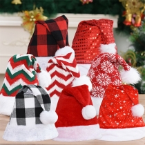 Cute Style Contrast Color Christmas Hat