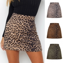 Fashion Leopard Printed Skirt
