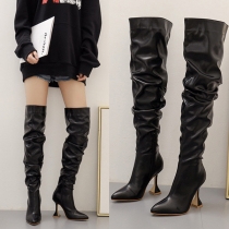 Sexy High Heel Pointed Toe Over-the-knee Boots
