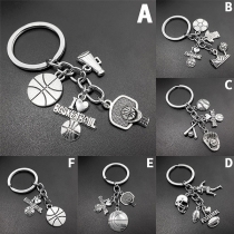 Chic Style Football/Basketball/Rugby Pendant Key Chain