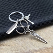 Chic Style Scissors Comb Hair Dryer Hair Trimmer Pendant Key Chain