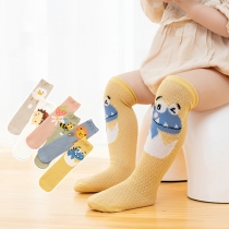 Cute Cartoon Pattern Thin Mid Tube Socks for Baby 2 Pair/Set