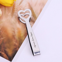 Sugar Tongs Set of 5, Stainless Steel Shape of Heart Sugar Cube Tongs used as Ice Tongs Kitchen Clips Food Tongs Perfect for Tea Party Wedding Coffee Appetizers