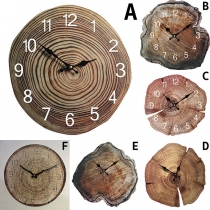 Vintage Annual Rings Wooden Clock