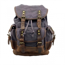 Vintage Waterproof Multi-pockets Canvas Backpack