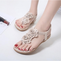 Fashion Flower Flat Thong Sandal