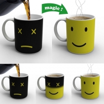 Magic Monday Morning Mug Coffee Tea Hot Cold Heat Color Changing Cup
