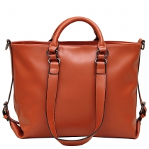 Vintage Solid Color Large Tote Purse Handbag Cross Body Shoulder Bag 