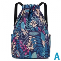 Fashion Floral Print Canvas Backpack Travelling Bag