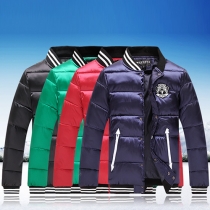 Fashion Stand Collar Long Sleeve Couple Padded Coat